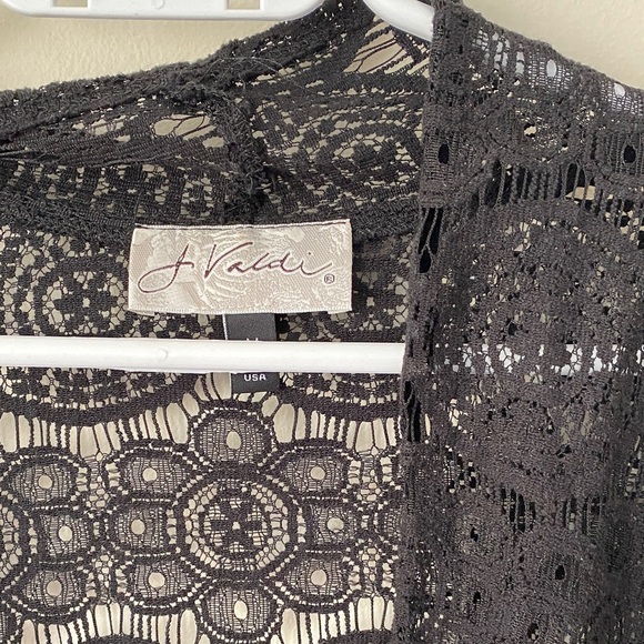 Elegant Black Lace Cardigan - Picture 2 of 5